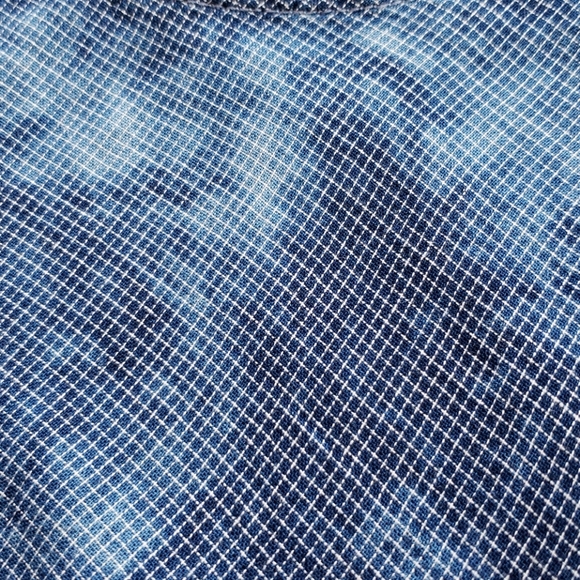 Anthro Cloth & Stone Large Tie Dye Blue Tee - Picture 4 of 8